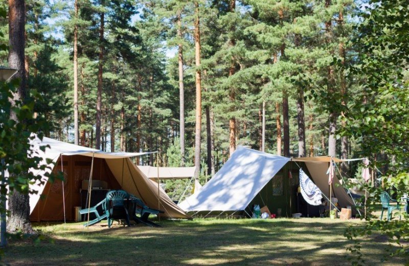 Camping Pitch with electricity  (± 75m² )